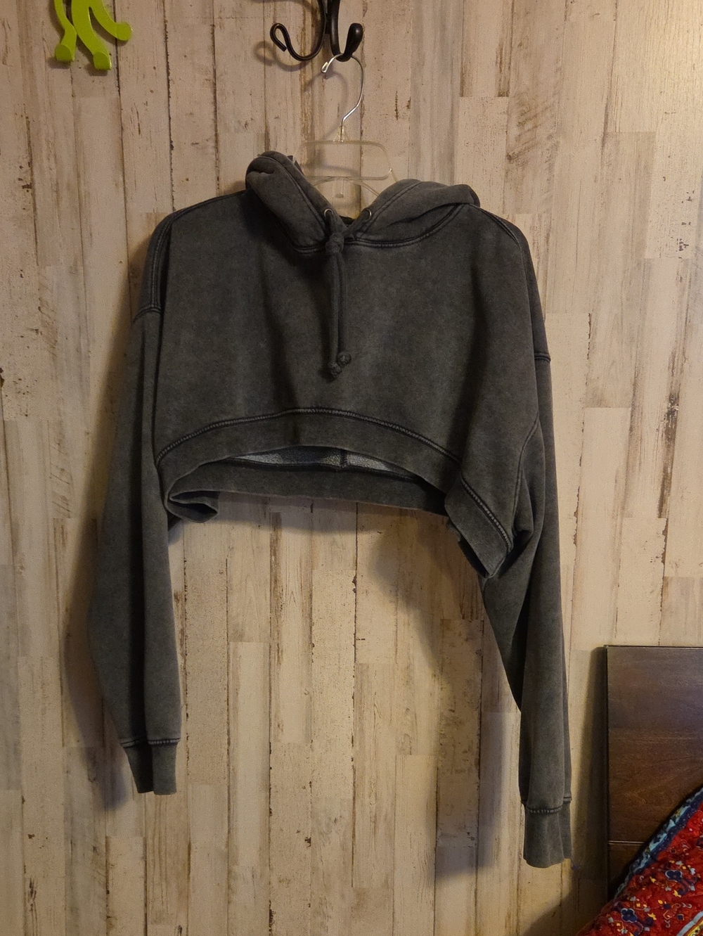 Arizona Jean Company Cropped Hoodie - Charcoal